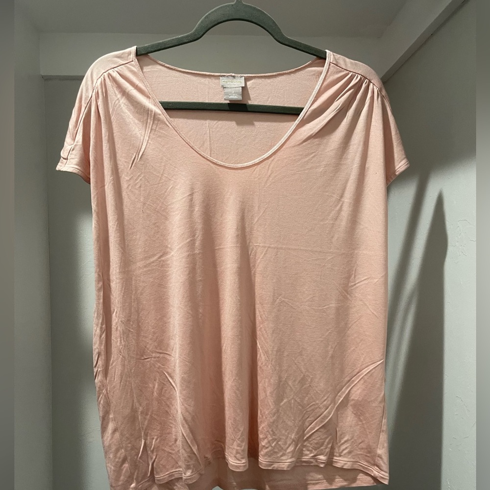Chico’s Pink Round Neck T-Shirt